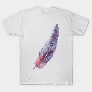 Watercolor copper feather T-Shirt